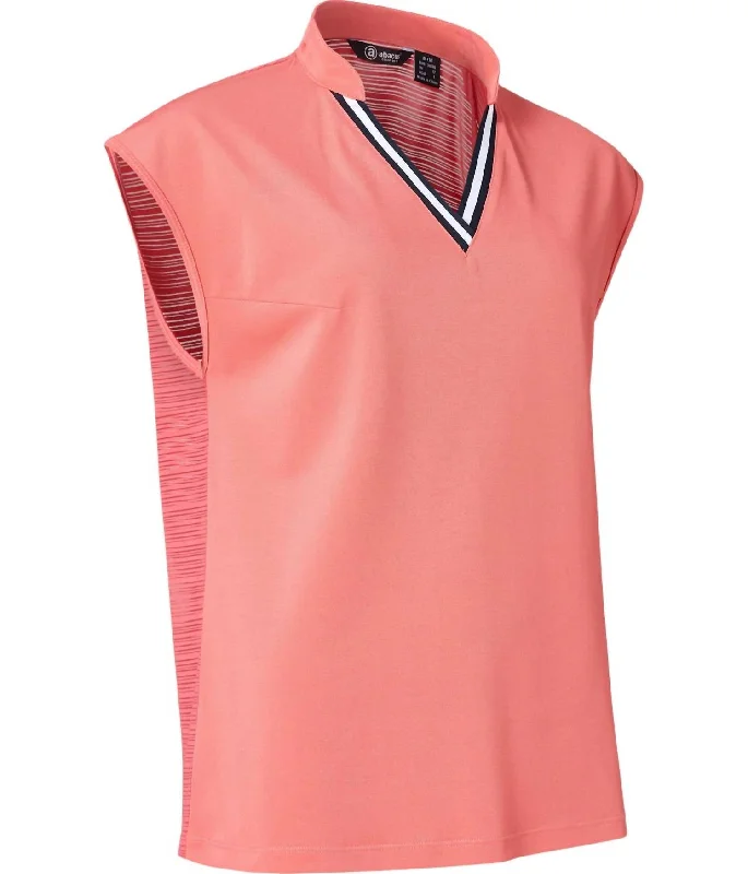 Flash Sales Women Sandy Cupsleeve Polo In Exotic Coral