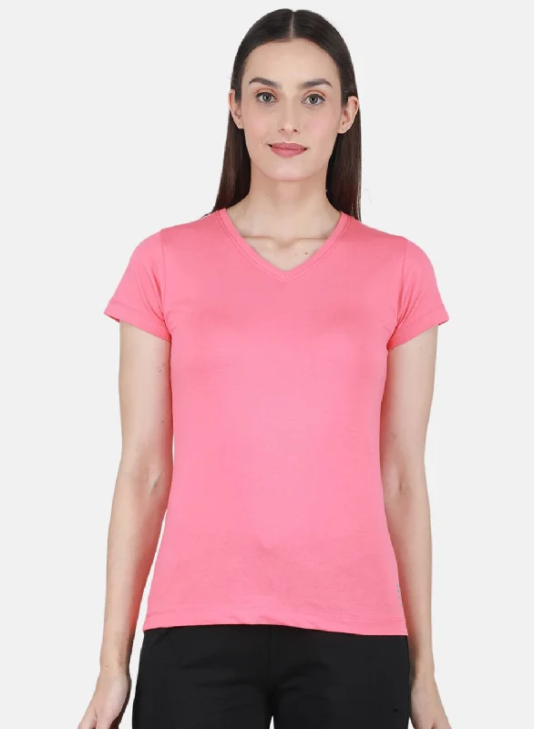 Special Offer Rock-it Women Pink Solid Top