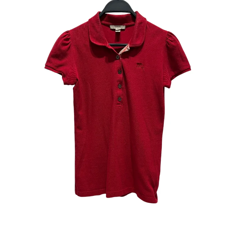 Chic Style, Always In Vogue BURBERRY BRIT/Polo, Rugby/XS/Cotton/RED/