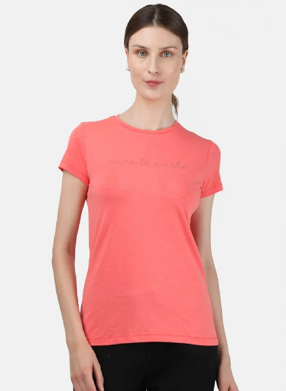 Fashionista Sale Womens Peach Printed Top