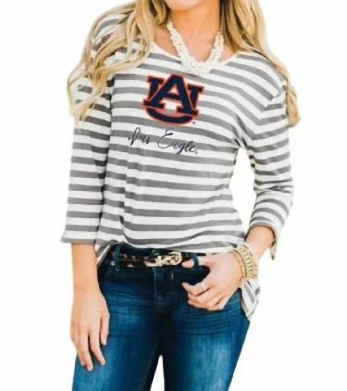 Best Deals Of The Season Auburn University Stay A While Top In White/grey