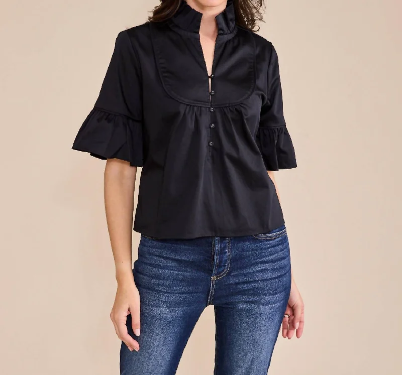 Exclusive Designer Style Deals Meredith Top In Black