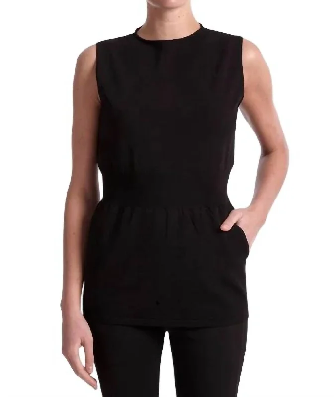 Stay Ahead In Style Jupiter Top In Black