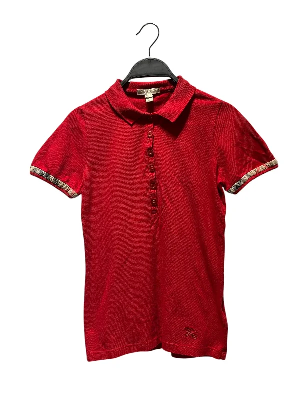 Sustainable Fashion Extravaganza BURBERRY/Polo, Rugby/XS/Cotton/RED/