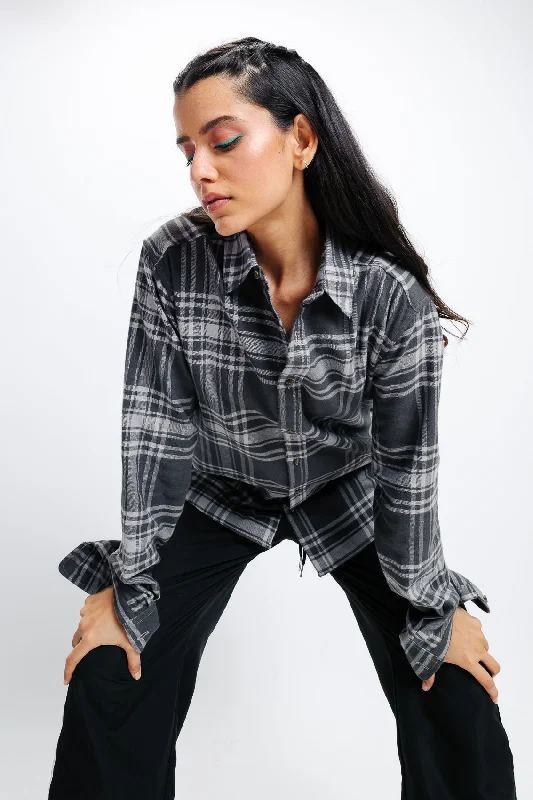 Trend Alert Black Checkered Shirt