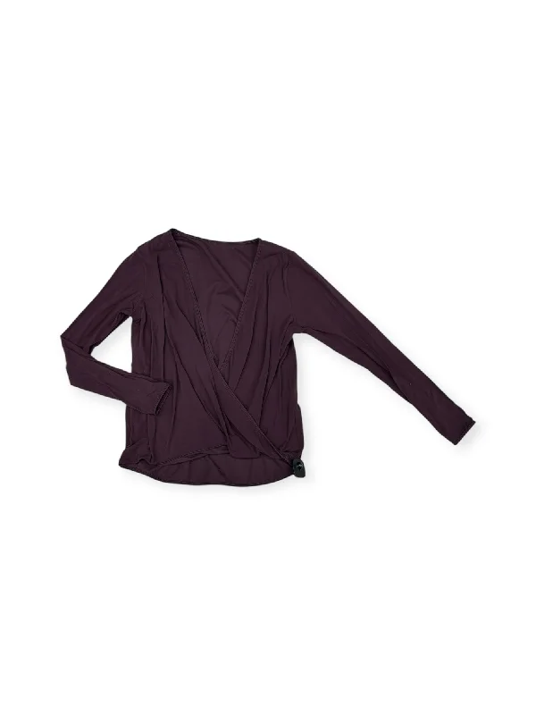 Women's Party Clothes Season Sale Athletic Top Long Sleeve Crewneck By Lululemon In Purple