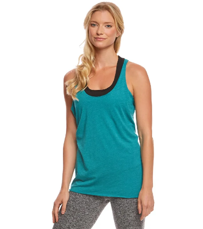 Women's Clothes For Special Occasions Premium Fashion Bella + Canvas Triblend Racerback Workout Tank Top Teal Triblend