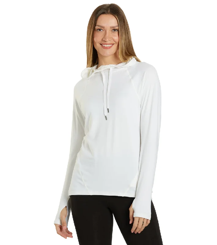 Affordable Women's Clothing Hot Brand Discounts Marika Flex Long Sleeve Hoodie White