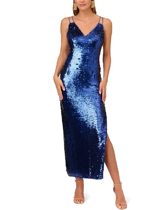 Casual Chic Women's Clothes Street Style Discounts Liv Foster Sequin V-Neck Column Gown