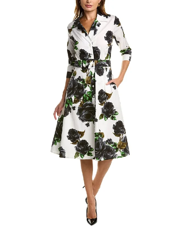 Women's Seasonal Attire Chic & Cozy Collection Samantha Sung Abel Shirtdress