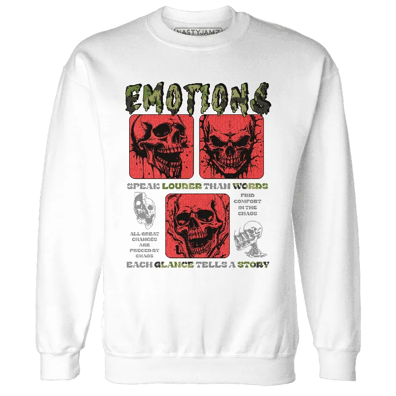 Classic And Timeless Unisex Style Special Offer AM 90 Dark Sage Solar Red NastyJamz Sweatshirt Match Emotions Skull