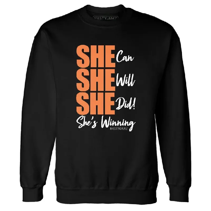 Modern Unisex Clothing For Any Occasion Embrace New Fashion AM TW White Orange NastyJamz Sweatshirt Match SHE