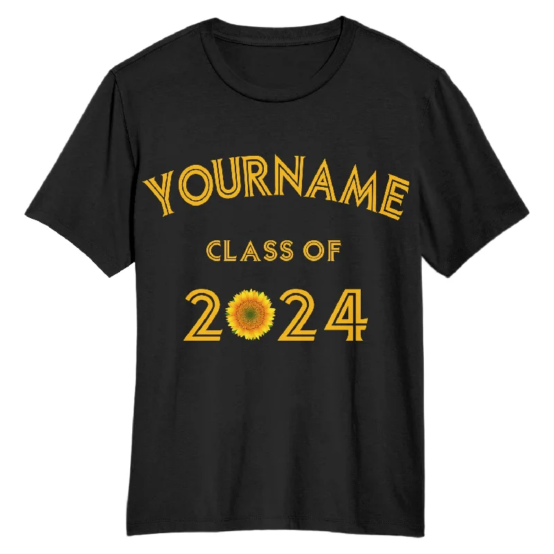 Bold And Trendy Gender-Neutral Outfits Elegant Style Custom Black Gold 3D Graduation Performance T-Shirt