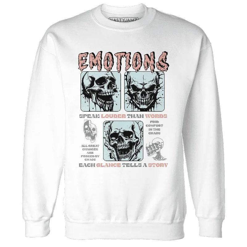 Trendy Unisex Streetwear Fashion Chic Trends Unveiled Dunk Low Glacier Blue Arctic Orange NastyJamz Sweatshirt Match Emotions Skull