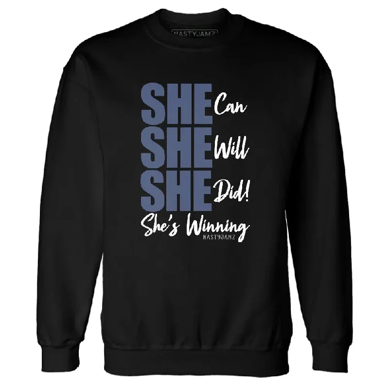 Relaxed-Fit Unisex Fashion For All-Day Comfort Step Ahead, Lead The Trend Low Diffused Blue 11s NastyJamz Sweatshirt Match SHE