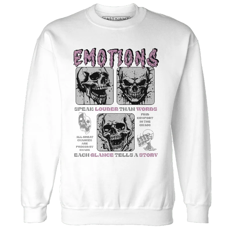 Minimalist Unisex Fashion Essentials Limited-Time Offer Orchid Neutral Grey Black White 4s NastyJamz Sweatshirt Match Emotions Skull