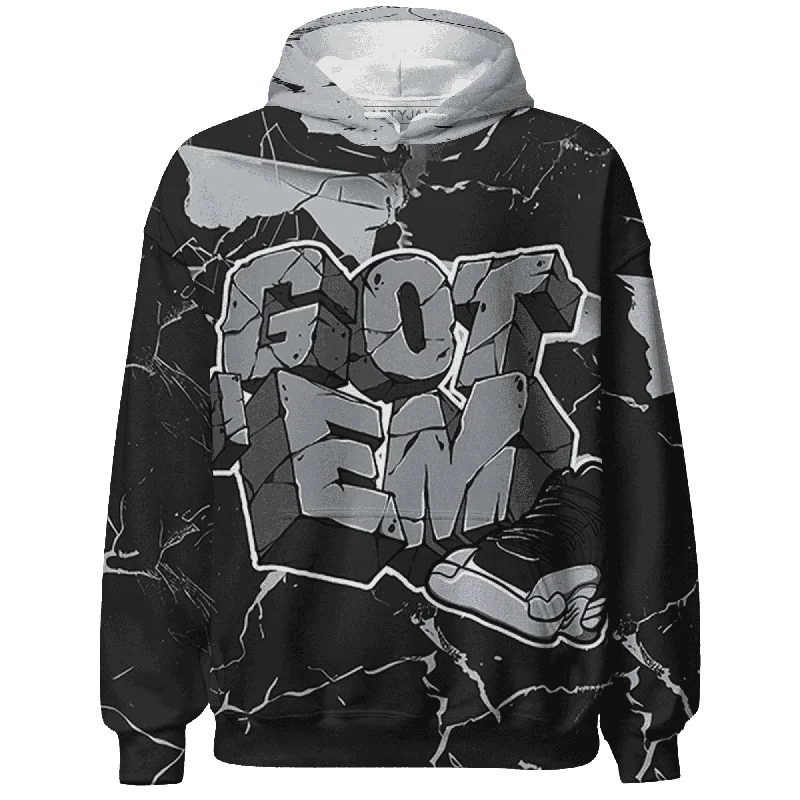 Casual Yet Sophisticated Unisex Fashion Huge Price Cut NastyJamz Wolf Grey 12s Hoodie Match Got Em All-Over Print