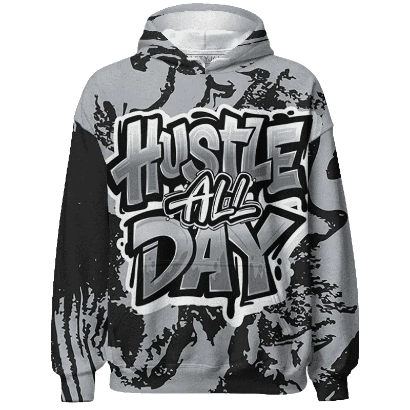 High-Quality Unisex Basics For Everyday Wear Weekend Exclusive NastyJamz Wolf Grey 12s Hoodie Match Hustle All Day All-Over Print